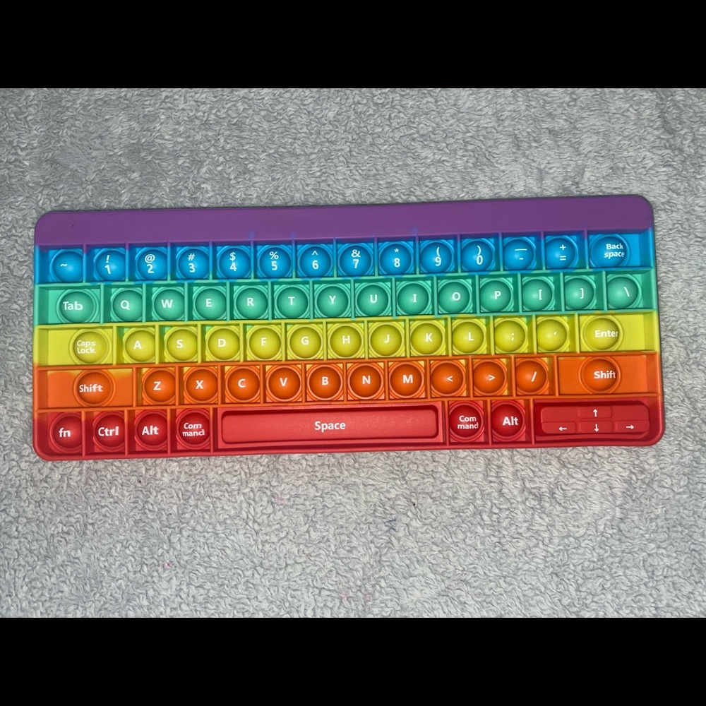 Pop it bubble fidget toy - Rainbow Keyboard